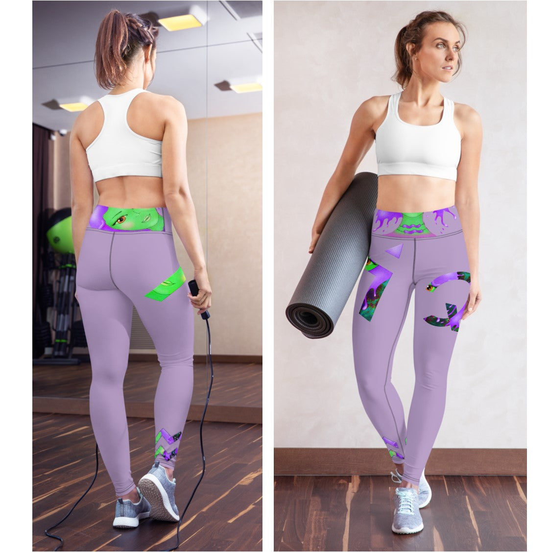 Aquarius Leggings- Topaz Pink. Yoga Pants for Women. WickedYo.